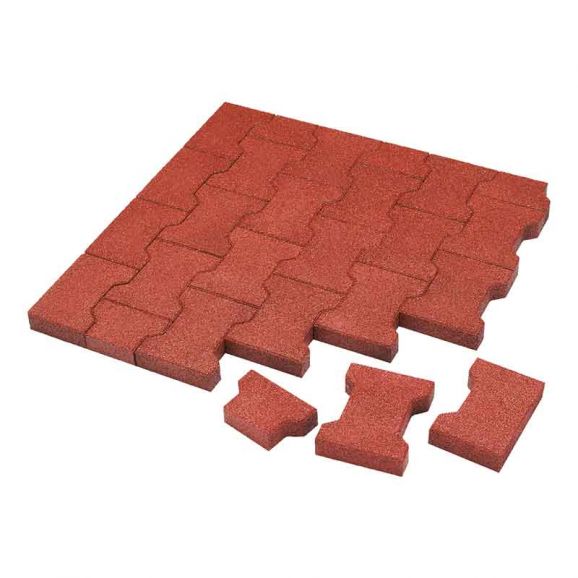 Komfortex Elastic Pavers halva block röd