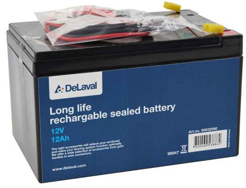 Läs mer om Batteri till stängsel Uppladdningsbart 12V 12Ah DeLaval
