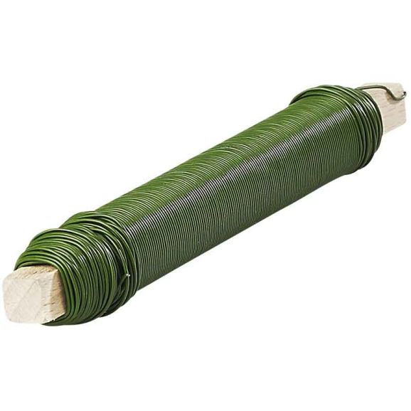 Spoltråd 0,6mm plastad grön
