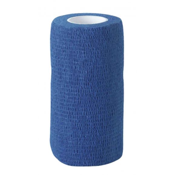 Självhäftande bandage 10cmx4,5m, blå