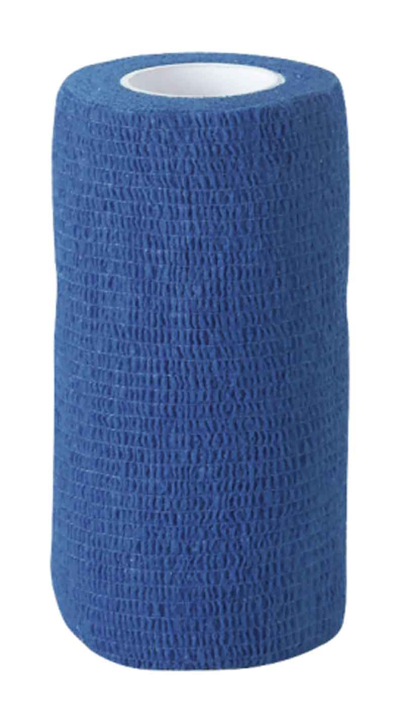 Självhäftande bandage 10cmx4,5m, blå till djur