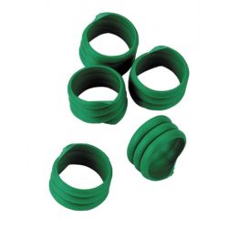 Hönsring spiral 16mm grön, 25-p