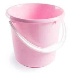 Hink 5l plast matt rosa