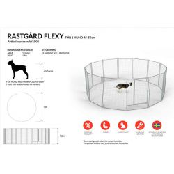 Hundgård 19,04 m² Flexy För 1 Hund 46-55 cm