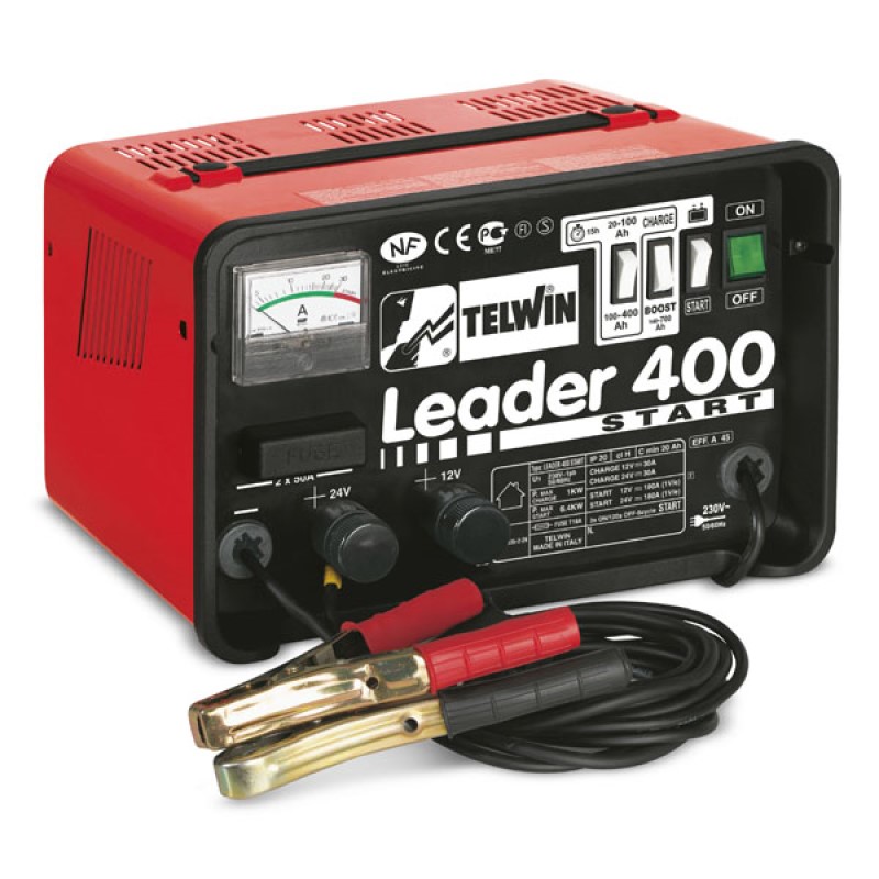Läs mer om Batteriladdare Leader 400 12/24 V 230 V Telwin