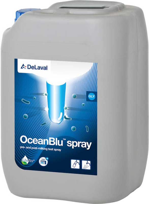 Läs mer om OceanBlu Spray 20 Liter Före och Efter Mjölkning Delaval