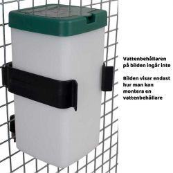 Hållare till vattenbehållare för montering nät