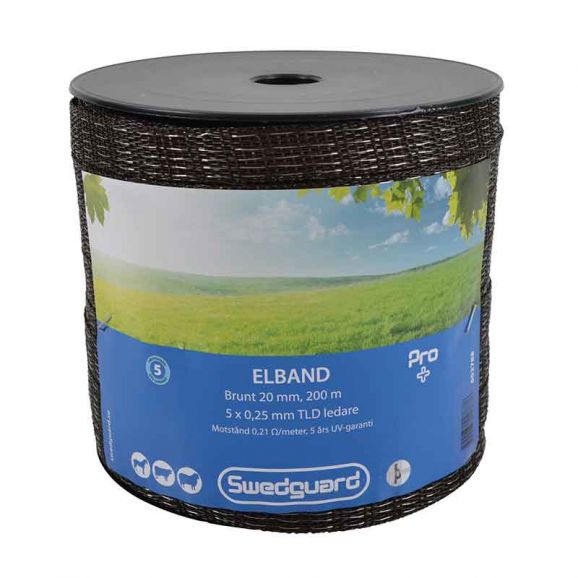 Elband Pro+ 20 mm brun 200 m 5x0,25