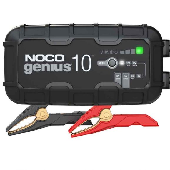 Noco Genius 10 Batteriladdare till 6V och 12V 10000mA (Wet, Gel, MF, CA, EFB, AGM,& Lithium-Ion)
