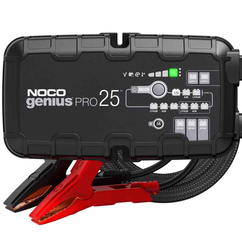 Noco Genius PRO 25 Batteriladdare till 6V, 12V och 24V 25000mA