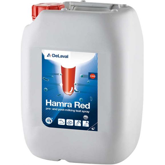 Hamra Red 10L färdigblandat Spendopp med Klorhexidin DeLaval
