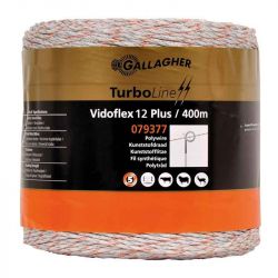Stängseltråd Vidoflex 12 TurboLine Plus (vit, 400m) Gallagher