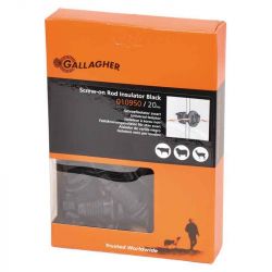 Tilläggsisolator svart ø4-10mm (20 st) Gallagher