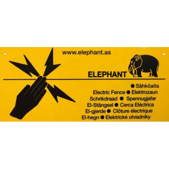 Varningsskylt Elephant