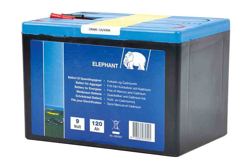 Alkaline Batteri 9V/120A Elephant