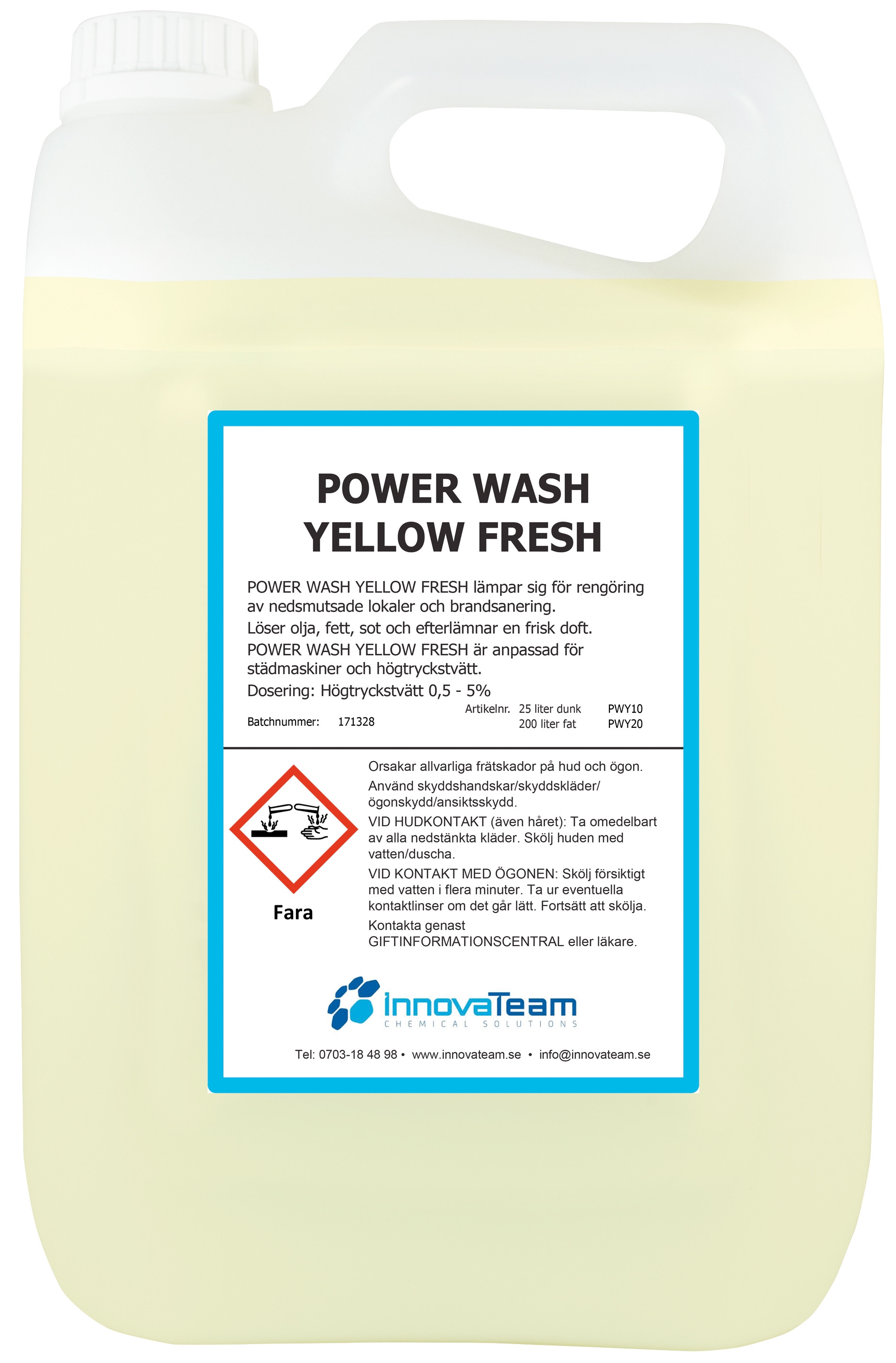 Läs mer om Power Wash Yellow Fresh 5L